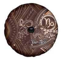 Personalised Polynesia Zodiac Capricorn Spare Tire Cover Galaxy Polynesian Pattern Chest Tattoo Style LT14 - Polynesian Pride