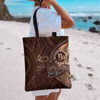 Personalised Polynesia Zodiac Capricorn Tote Bag Galaxy Polynesian Pattern Chest Tattoo Style LT14 - Polynesian Pride