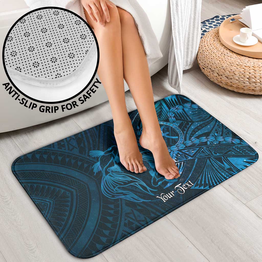 Personalised Polynesia Zodiac Pisces Bathroom Set Galaxy Polynesian Pattern Chest Tattoo Style LT14 - Polynesian Pride