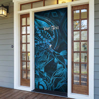 Personalised Polynesia Zodiac Pisces Door Cover Galaxy Polynesian Pattern Chest Tattoo Style LT14 - Polynesian Pride