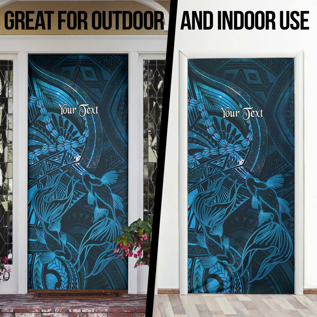 Personalised Polynesia Zodiac Pisces Door Cover Galaxy Polynesian Pattern Chest Tattoo Style LT14 - Polynesian Pride