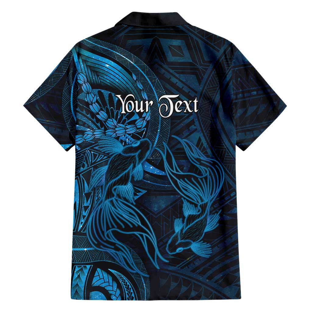Personalised Polynesia Zodiac Pisces Family Matching Summer Maxi Dress and Hawaiian Shirt Galaxy Polynesian Pattern Chest Tattoo Style LT14 - Polynesian Pride