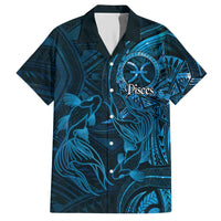 Personalised Polynesia Zodiac Pisces Hawaiian Shirt Galaxy Polynesian Pattern Chest Tattoo Style