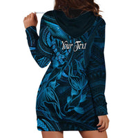 Personalised Polynesia Zodiac Pisces Hoodie Dress Galaxy Polynesian Pattern Chest Tattoo Style LT14 - Polynesian Pride