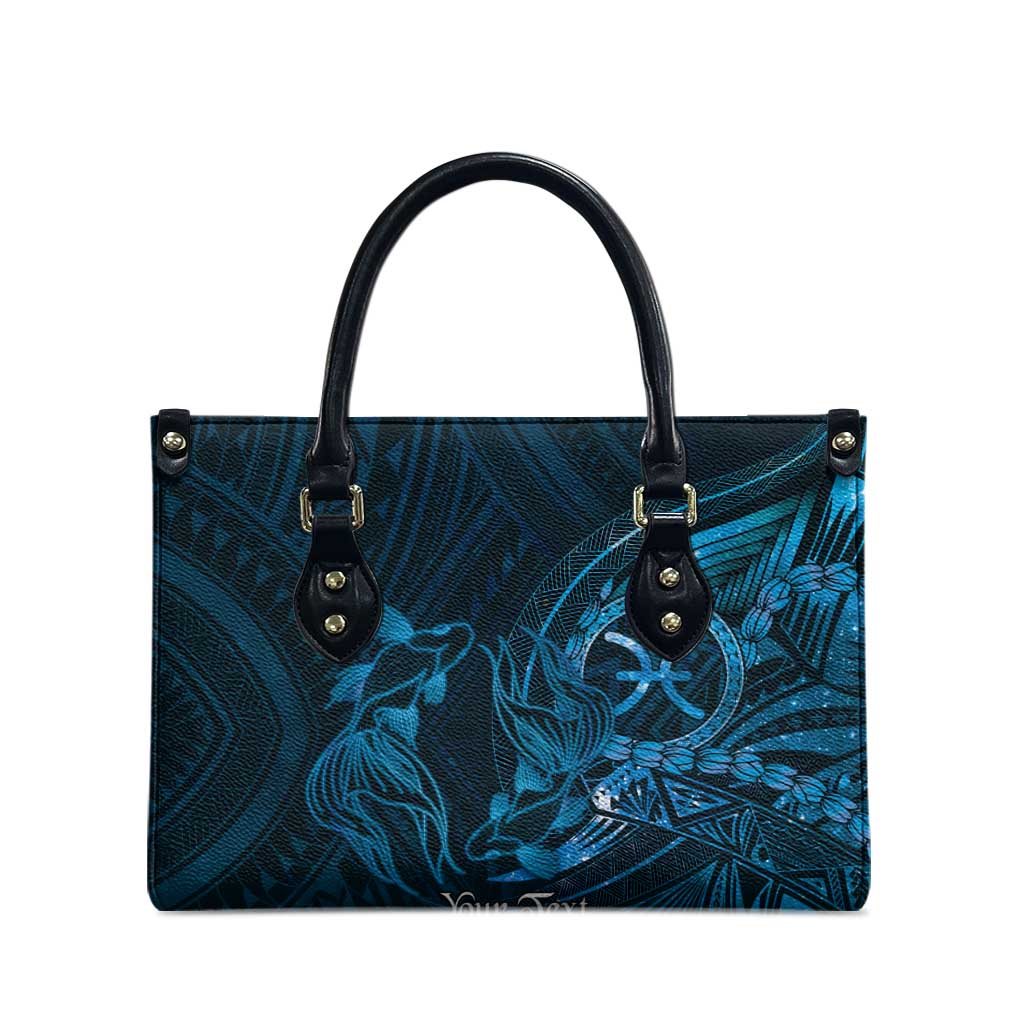 Personalised Polynesia Zodiac Pisces Leather Bag Galaxy Polynesian Pattern Chest Tattoo Style LT14 - Polynesian Pride