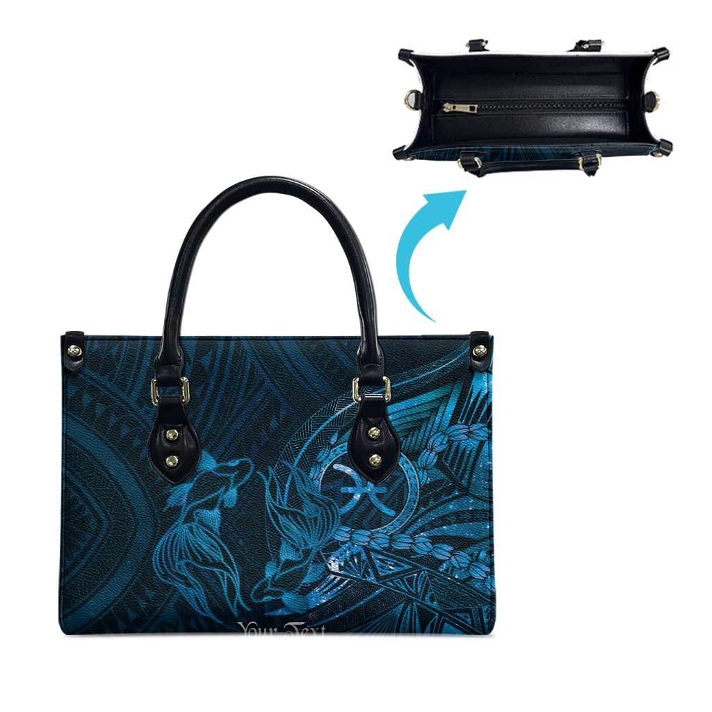 Personalised Polynesia Zodiac Pisces Leather Bag Galaxy Polynesian Pattern Chest Tattoo Style LT14 - Polynesian Pride