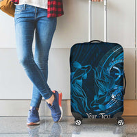 Personalised Polynesia Zodiac Pisces Luggage Cover Galaxy Polynesian Pattern Chest Tattoo Style LT14 - Polynesian Pride