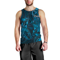 Personalised Polynesia Zodiac Pisces Men Tank Top Galaxy Polynesian Pattern Chest Tattoo Style LT14 - Polynesian Pride