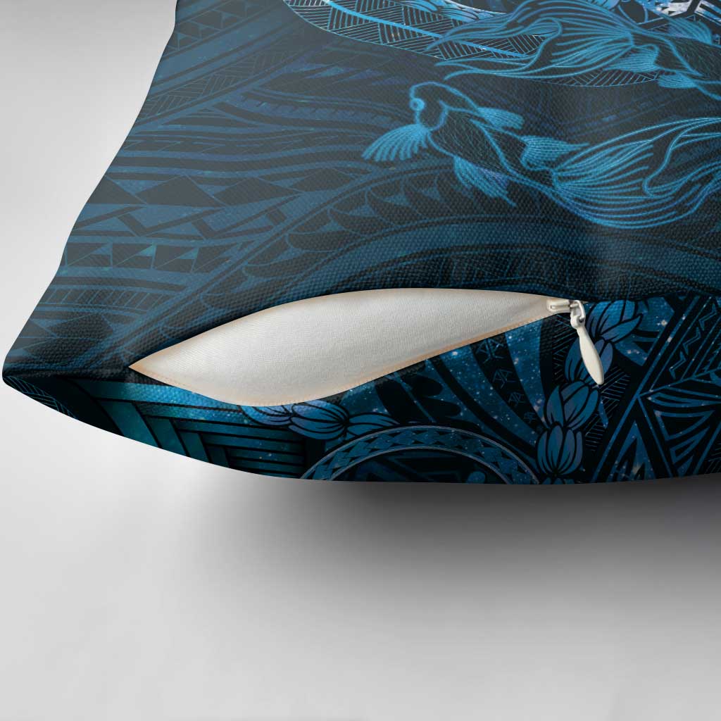 Personalised Polynesia Zodiac Pisces Pillow Cover Galaxy Polynesian Pattern Chest Tattoo Style