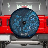 Personalised Polynesia Zodiac Pisces Spare Tire Cover Galaxy Polynesian Pattern Chest Tattoo Style LT14 - Polynesian Pride