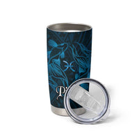 Personalised Polynesia Zodiac Pisces Tumbler Cup Galaxy Polynesian Pattern Chest Tattoo Style LT14 - Polynesian Pride