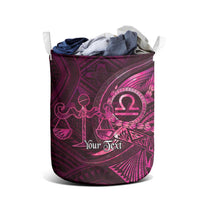 Personalised Polynesia Zodiac Libra Laundry Basket Galaxy Polynesian Pattern Chest Tattoo Style LT14 - Polynesian Pride