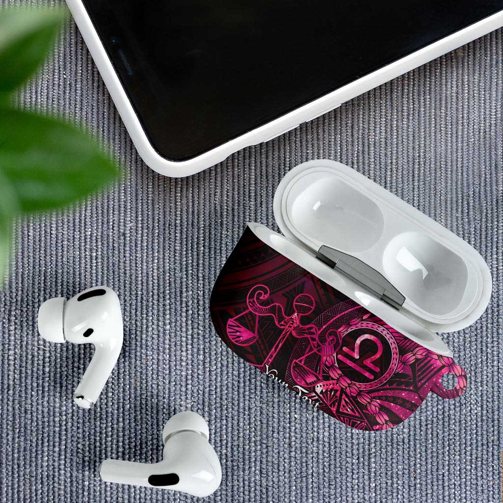 Personalised Polynesia Zodiac Libra AirPods Case Galaxy Polynesian Pattern Chest Tattoo Style LT14 - Polynesian Pride