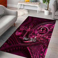 Personalised Polynesia Zodiac Libra Area Rug Galaxy Polynesian Pattern Chest Tattoo Style LT14 - Polynesian Pride