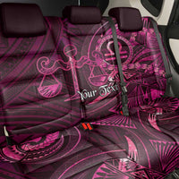 Personalised Polynesia Zodiac Libra Back Car Seat Cover Galaxy Polynesian Pattern Chest Tattoo Style