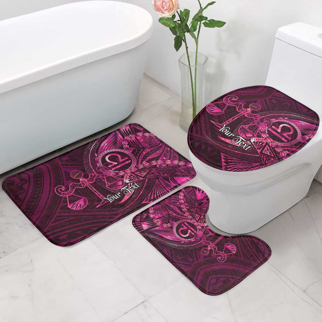 Personalised Polynesia Zodiac Libra Bathroom Set Galaxy Polynesian Pattern Chest Tattoo Style LT14 - Polynesian Pride