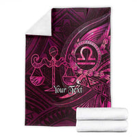 Personalised Polynesia Zodiac Libra Blanket Galaxy Polynesian Pattern Chest Tattoo Style LT14 - Polynesian Pride