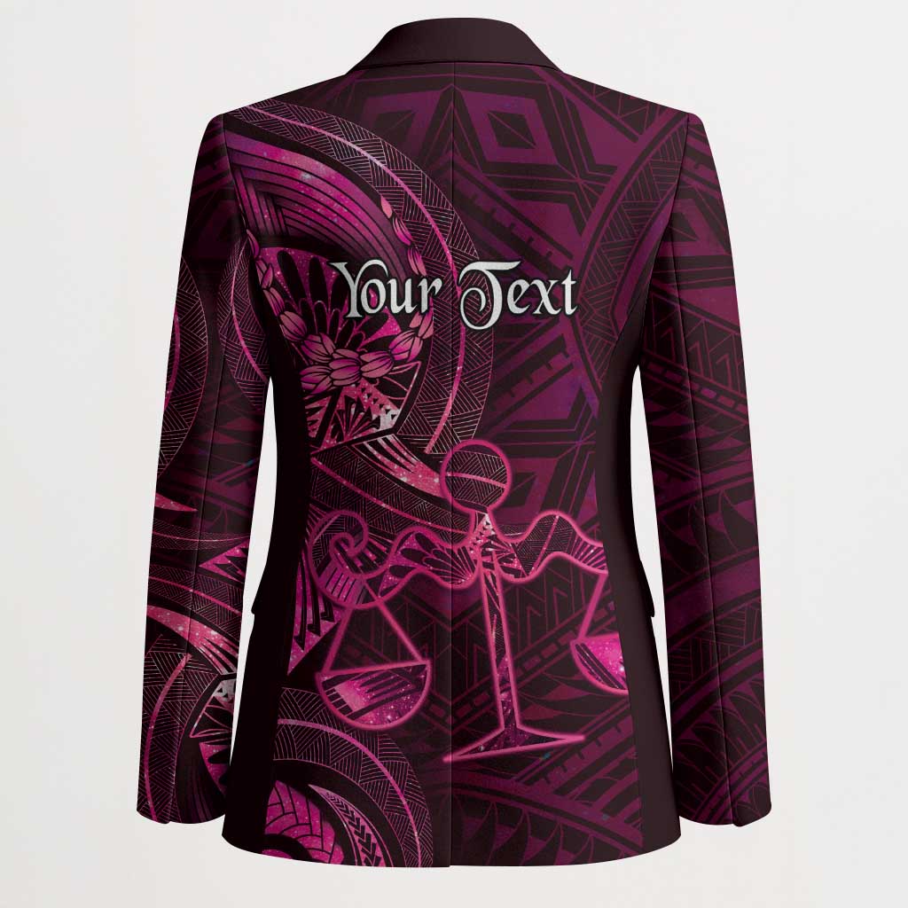 Personalised Polynesia Zodiac Libra Blazer Galaxy Polynesian Pattern Chest Tattoo Style LT14 - Polynesian Pride