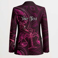 Personalised Polynesia Zodiac Libra Blazer Galaxy Polynesian Pattern Chest Tattoo Style LT14 - Polynesian Pride