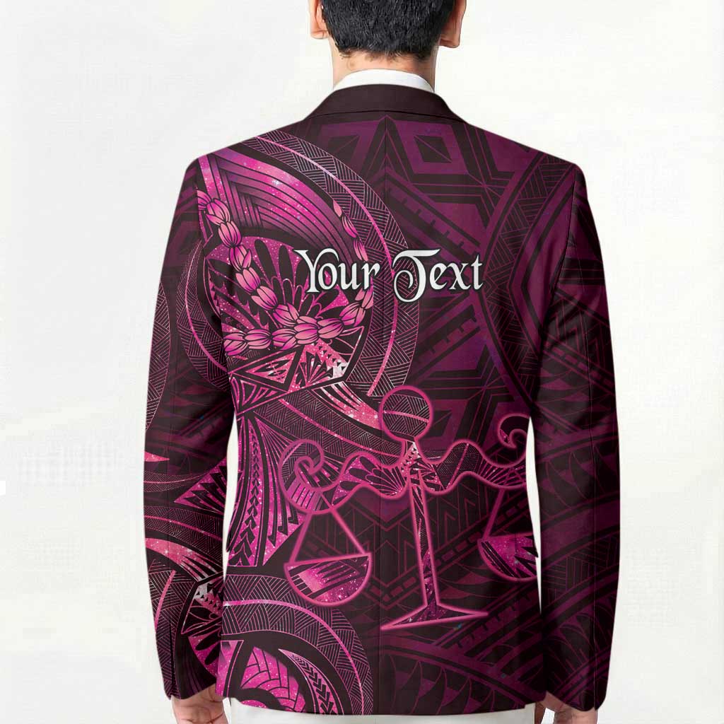 Personalised Polynesia Zodiac Libra Blazer Galaxy Polynesian Pattern Chest Tattoo Style LT14 - Polynesian Pride