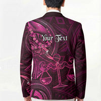 Personalised Polynesia Zodiac Libra Blazer Galaxy Polynesian Pattern Chest Tattoo Style LT14 - Polynesian Pride