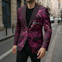Personalised Polynesia Zodiac Libra Blazer Galaxy Polynesian Pattern Chest Tattoo Style LT14 - Polynesian Pride