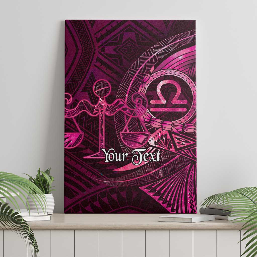 Personalised Polynesia Zodiac Libra Canvas Wall Art Galaxy Polynesian Pattern Chest Tattoo Style