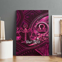 Personalised Polynesia Zodiac Libra Canvas Wall Art Galaxy Polynesian Pattern Chest Tattoo Style