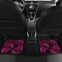 Personalised Polynesia Zodiac Libra Car Mats Galaxy Polynesian Pattern Chest Tattoo Style LT14 Set 2pcs - Back Pink - Polynesian Pride