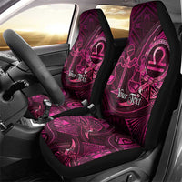 Personalised Polynesia Zodiac Libra Car Seat Cover Galaxy Polynesian Pattern Chest Tattoo Style