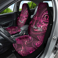 Personalised Polynesia Zodiac Libra Car Seat Cover Galaxy Polynesian Pattern Chest Tattoo Style