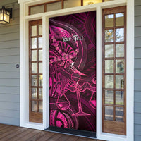 Personalised Polynesia Zodiac Libra Door Cover Galaxy Polynesian Pattern Chest Tattoo Style LT14 - Polynesian Pride
