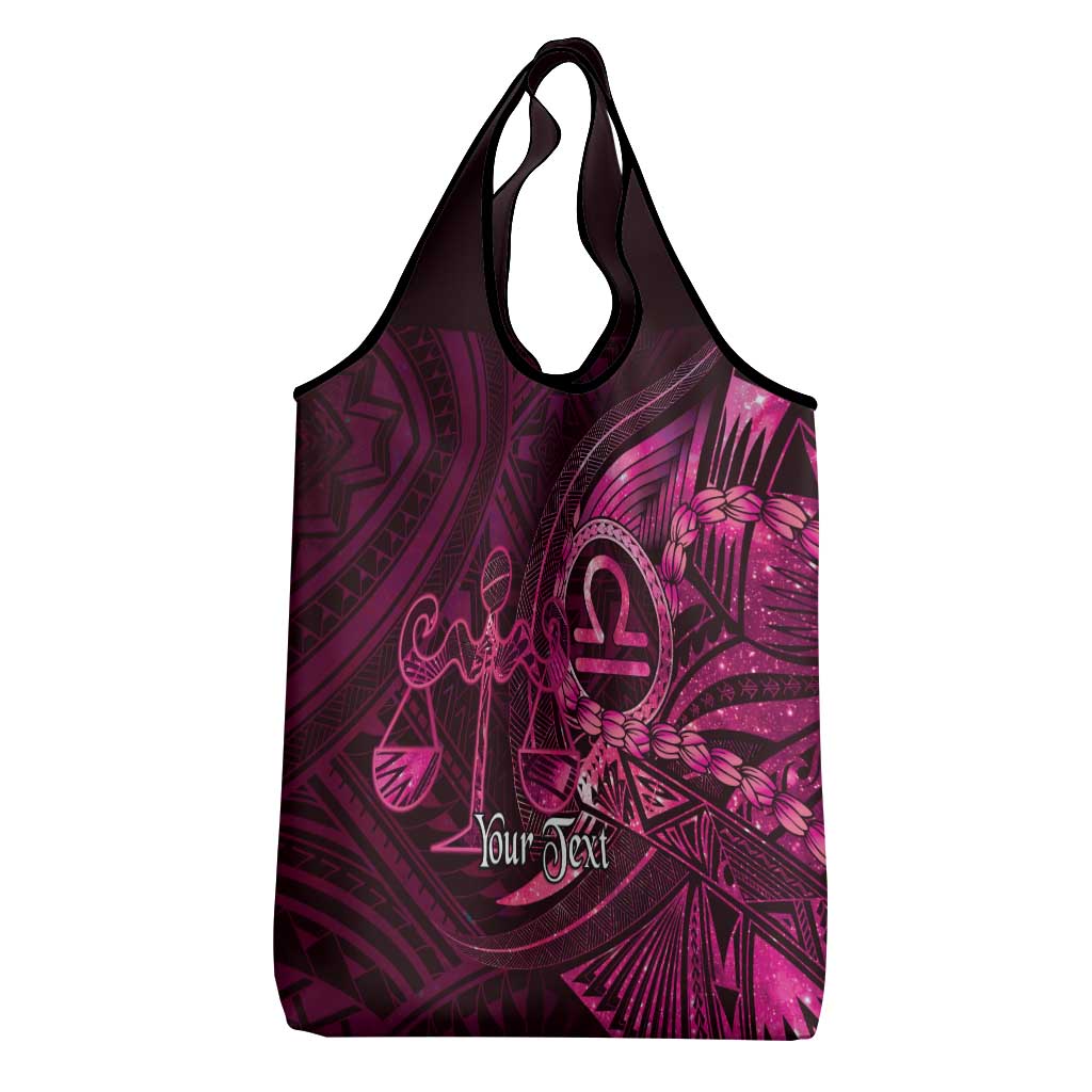 Personalised Polynesia Zodiac Libra Grocery Bag Galaxy Polynesian Pattern Chest Tattoo Style LT14 - Polynesian Pride