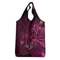 Personalised Polynesia Zodiac Libra Grocery Bag Galaxy Polynesian Pattern Chest Tattoo Style LT14 - Polynesian Pride