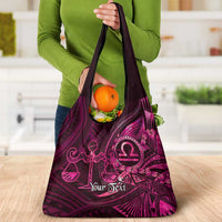 Personalised Polynesia Zodiac Libra Grocery Bag Galaxy Polynesian Pattern Chest Tattoo Style LT14 - Polynesian Pride