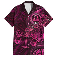Personalised Polynesia Zodiac Libra Hawaiian Shirt Galaxy Polynesian Pattern Chest Tattoo Style
