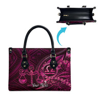 Personalised Polynesia Zodiac Libra Leather Bag Galaxy Polynesian Pattern Chest Tattoo Style LT14 - Polynesian Pride