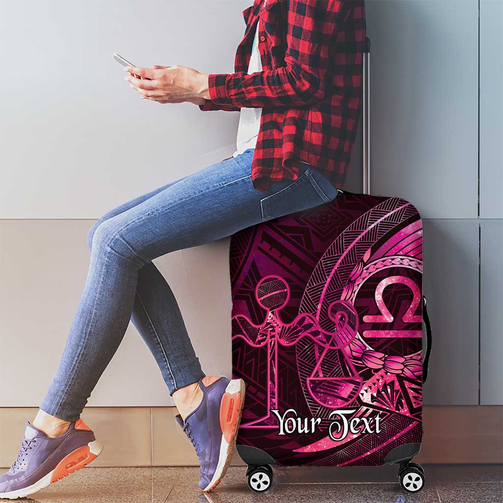 Personalised Polynesia Zodiac Libra Luggage Cover Galaxy Polynesian Pattern Chest Tattoo Style LT14 - Polynesian Pride