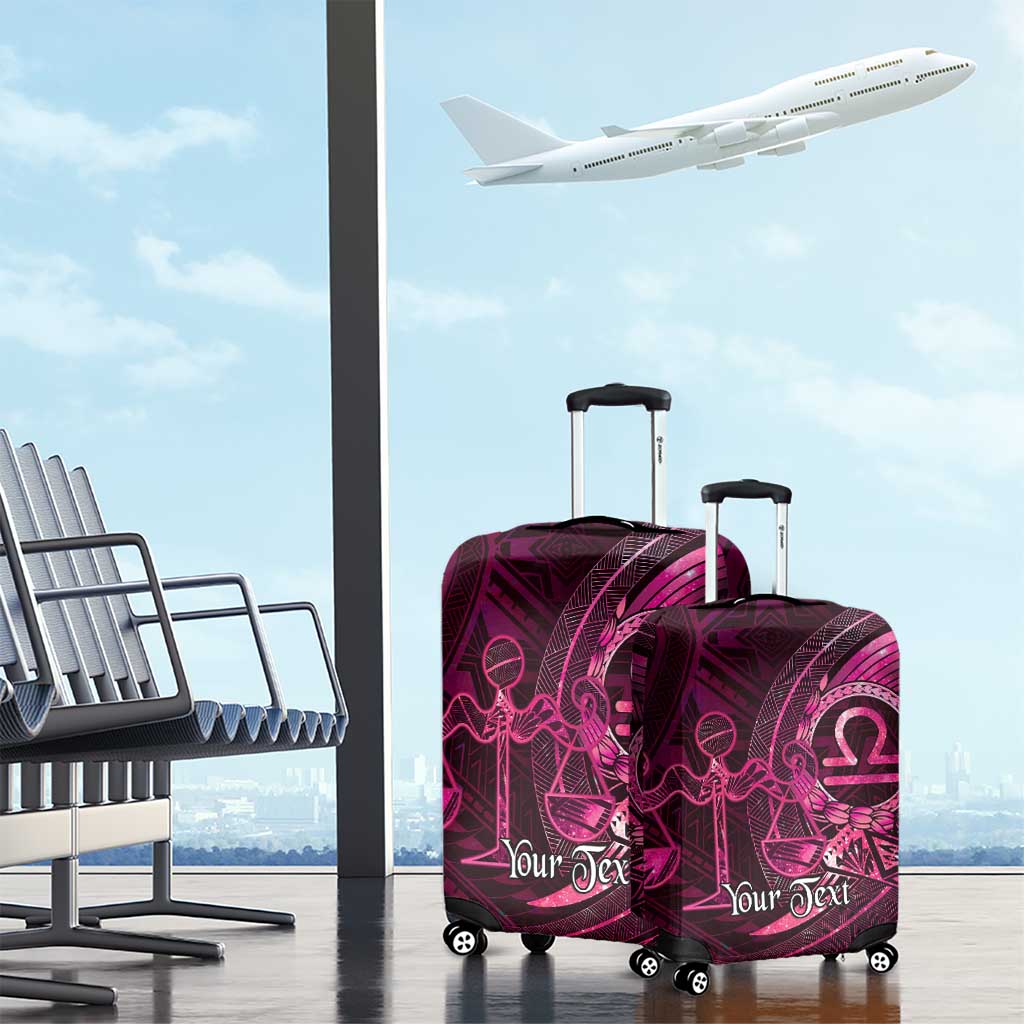 Personalised Polynesia Zodiac Libra Luggage Cover Galaxy Polynesian Pattern Chest Tattoo Style LT14 - Polynesian Pride
