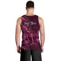 Personalised Polynesia Zodiac Libra Men Tank Top Galaxy Polynesian Pattern Chest Tattoo Style