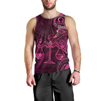 Personalised Polynesia Zodiac Libra Men Tank Top Galaxy Polynesian Pattern Chest Tattoo Style