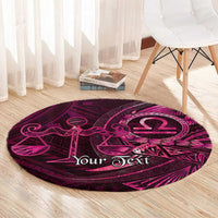 Personalised Polynesia Zodiac Libra Round Carpet Galaxy Polynesian Pattern Chest Tattoo Style LT14 - Polynesian Pride