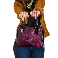 Personalised Polynesia Zodiac Libra Shoulder Handbag Galaxy Polynesian Pattern Chest Tattoo Style LT14 One Size Pink - Polynesian Pride