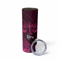 Personalised Polynesia Zodiac Libra Skinny Tumbler Galaxy Polynesian Pattern Chest Tattoo Style LT14 - Polynesian Pride