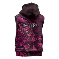 Personalised Polynesia Zodiac Libra Sleeveless Hoodie Galaxy Polynesian Pattern Chest Tattoo Style LT14 - Polynesian Pride
