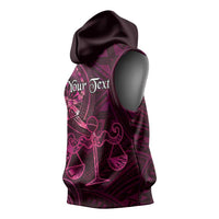 Personalised Polynesia Zodiac Libra Sleeveless Hoodie Galaxy Polynesian Pattern Chest Tattoo Style LT14 - Polynesian Pride