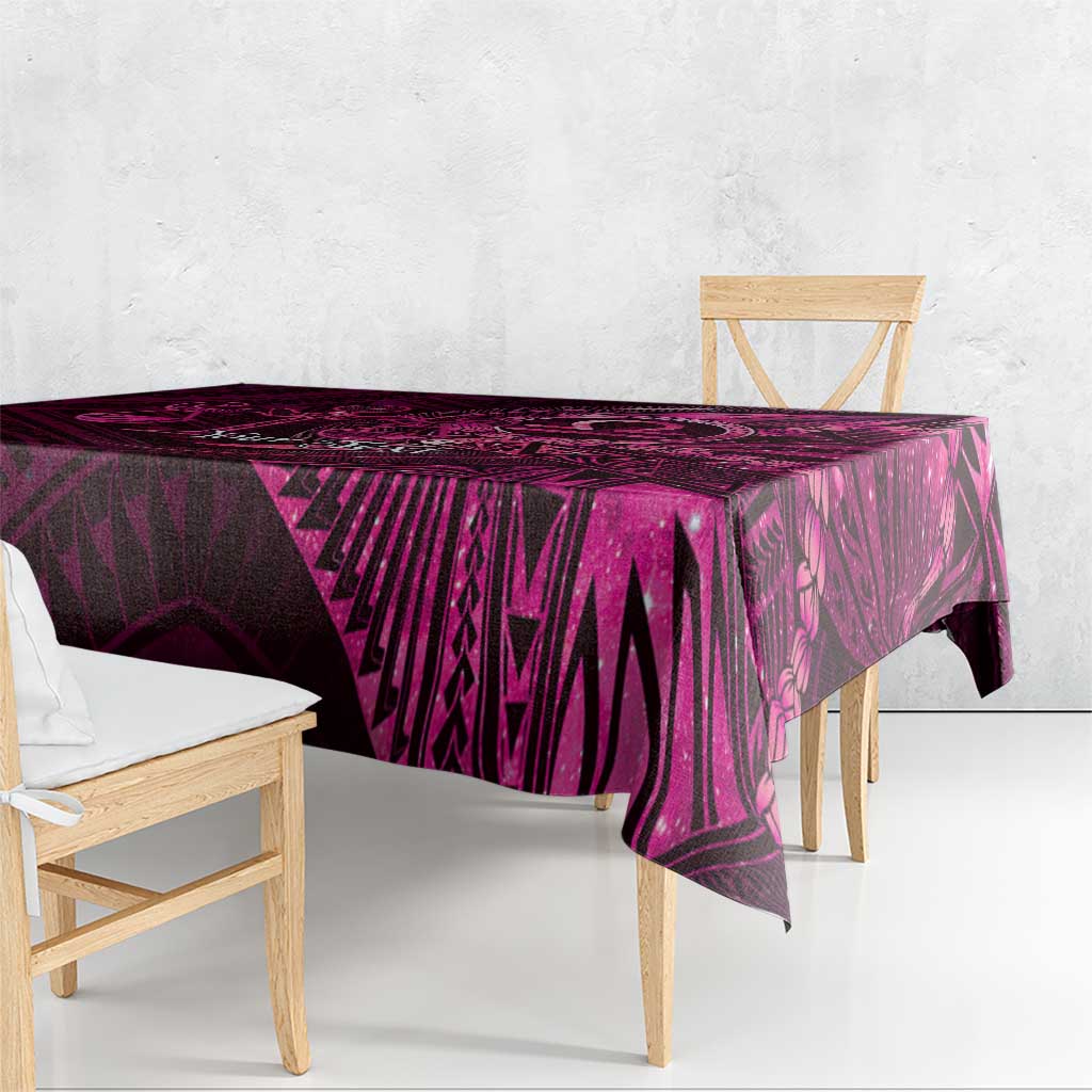 Personalised Polynesia Zodiac Libra Tablecloth Galaxy Polynesian Pattern Chest Tattoo Style LT14 - Polynesian Pride