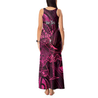 Personalised Polynesia Zodiac Libra Tank Maxi Dress Galaxy Polynesian Pattern Chest Tattoo Style LT14 - Polynesian Pride