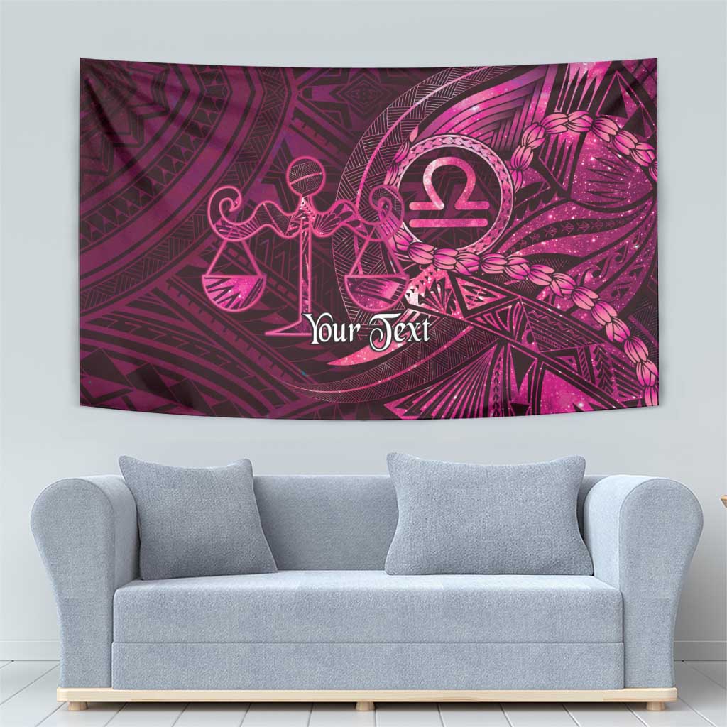 Personalised Polynesia Zodiac Libra Tapestry Galaxy Polynesian Pattern Chest Tattoo Style LT14 - Polynesian Pride
