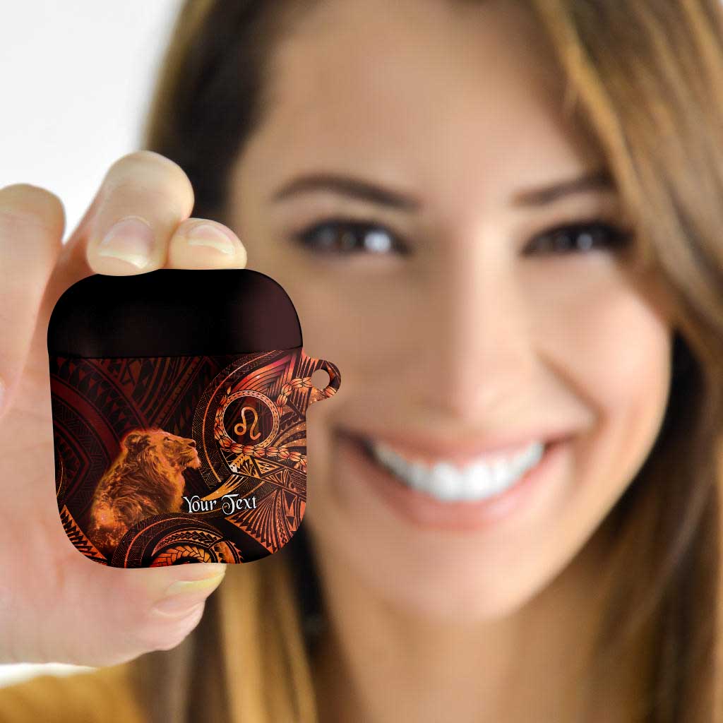 Personalised Polynesia Zodiac Leo AirPods Case Galaxy Polynesian Pattern Chest Tattoo Style LT14 - Polynesian Pride